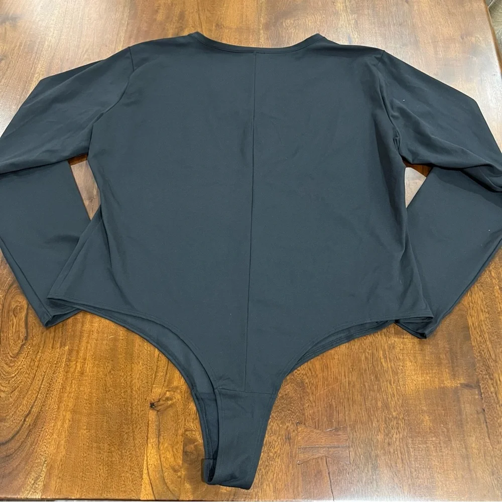 Spanx Suit Yourself Long Sleeve Thong Bodysuit Size 3X - Picture 4 of 9
